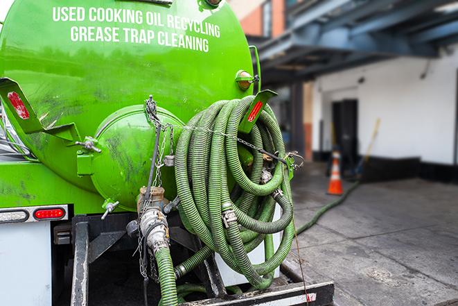 industrial grease trap pumping in progress in Gloucester